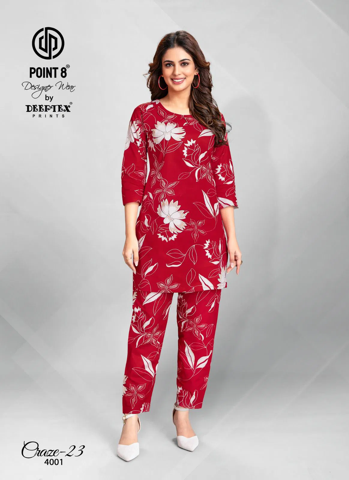 Craze 23 Vol 4 By Deeptex Cotton Printed Cord Set Suppliers In India